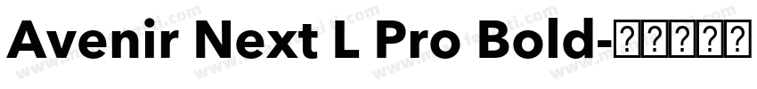 Avenir Next L Pro Bold字体转换